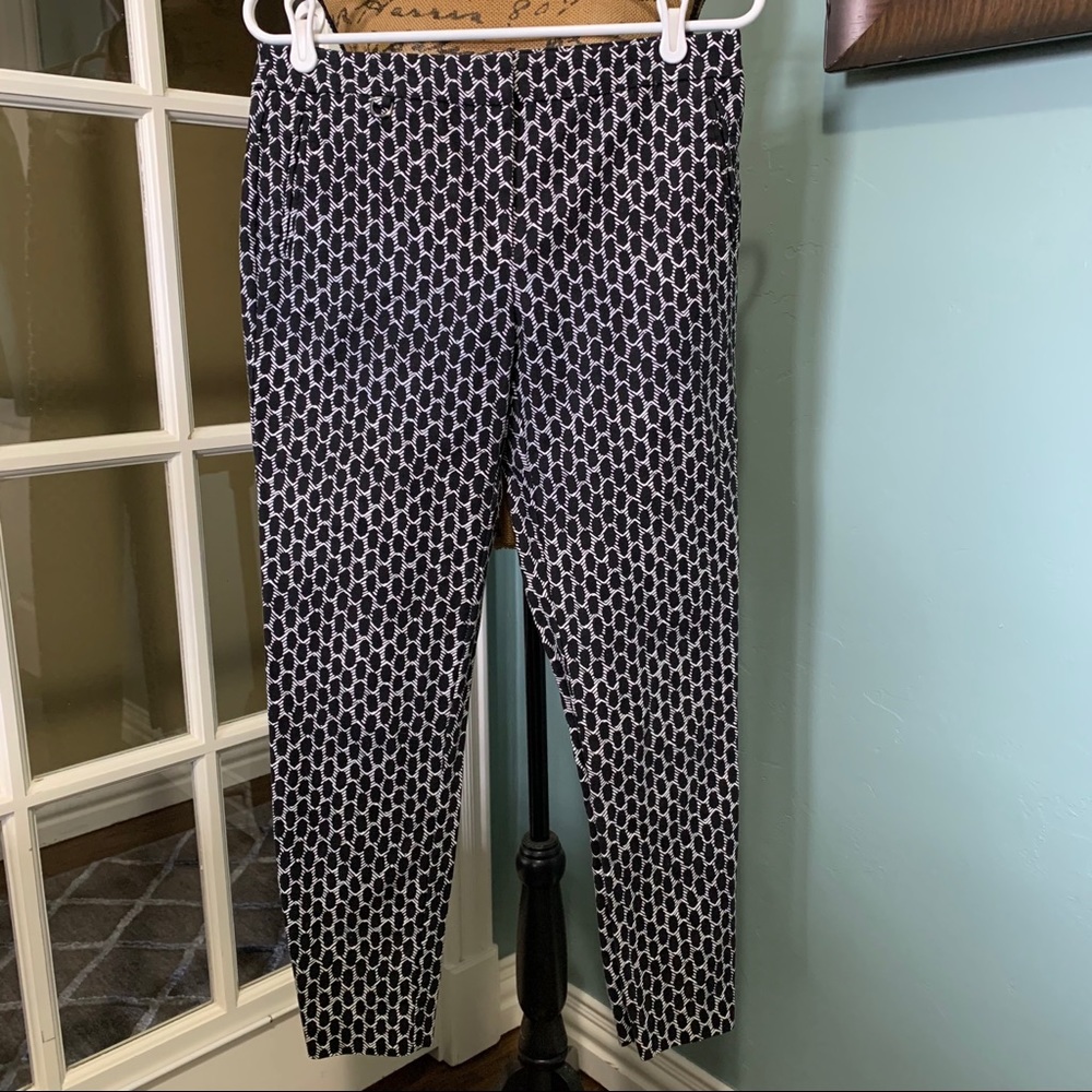 Adrianna Papell Honeycomb Ankle Pants Sz 6